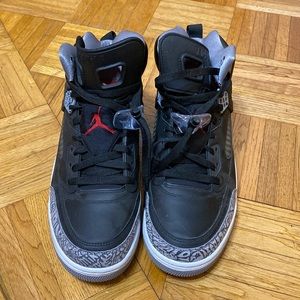 Mens Air Jordan Spizike Black Cement